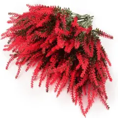 4pcs Lavender Plants for Elegant Table Decor & Relaxing Fall Ambiance Red