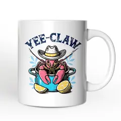 Crawfish Yee-Claw Western Cowboy Mug, Summer Boil Season Gift for Fisherman