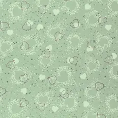 Mook Fabrics Hearts Adored Cotton Fabric [45 in. Wide] - By The Yard Sage