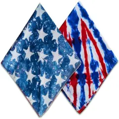 Patriotic Bandanas American Flag Bandana July 4th Headband Memorial Day Decorations Bandana for Women Men