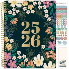 bloom daily planners 2025-26 Academic Planner, Soft Cover, 8.5" x 11",Blooming Wildly