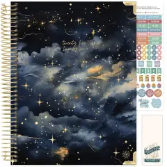 bloom daily planners 2025-26 Academic Planner, Hard Cover, 8.5" x 11", Midnight Sky