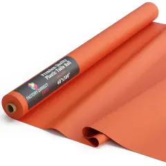 Exquisite Plastic Table Cover Roll &ndash; 40" x 300' Disposable Tablecloth Roll &ndash; Premium Thick 0.5 MIL Plastic Banquet Roll &ndash; Party Table Cover Roll for Events & Catering Orange