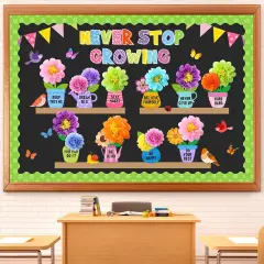 73 Pcs Flower Bulletin Board Decoration Set