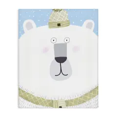 Stupell Industries Polar Bear with Falling Snow Canvas By Carla Daly