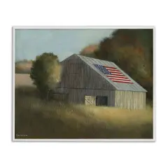 Stupell Industries Peaceful Americana Barn Framed Giclee By David Swanagin