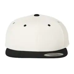 YP Classics&reg; Flat Snapback Cap Natural/ Black