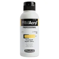 Schmincke Primacryl Professional Fluid Acrylic - Naples Yellow, 250 ml bottle