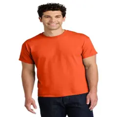 Gildan&reg; Heavy Cotton Short Sleeve T Shirt, Classic Crewneck Tee for Everyday Comfort and Style Orange