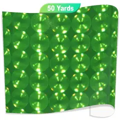 Creative Vinyl - Fantasy Holo Bubbles Film 24" 43 Green Bubbles