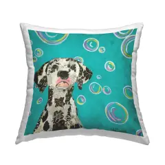 Love Of Bubbles Collage Decorative Printed Throw Pillow Design by Violet Davenport, 18 x 7 x 18