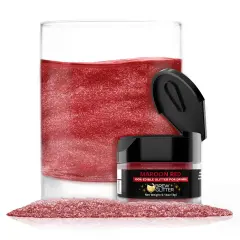 Brew Glitter - Maroon Edible Drink Glitter (4g, x1 Flip-Cap Jar) for Beer, Cocktails and Beverages