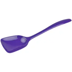 Hutzler 11-Inch Flat-Front Melamine Spoon, BPA-Free Heat Resistant Serving Spoon Violet
