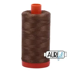 1318 Dark Sandstone Aurifil Cotton 50wt Large Spool