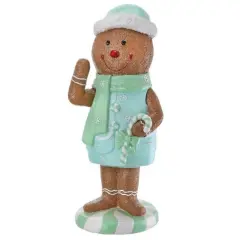 36" Resin Outdoor Gingerbread Boy: Pastel