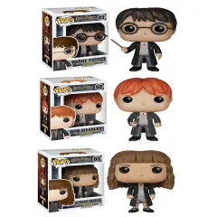 Funko Harry Potter POP! Movie Vinyl Collectors Set: Harry Potter, Ron Weasley & Hermione