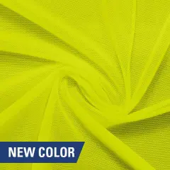 1 Yard Power Mesh Fabric Neon Collection 36" x 60" Length by Width Lemonade