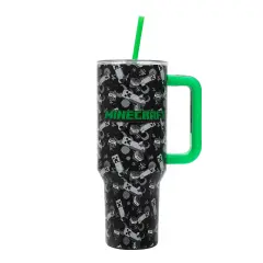 Minecraft 40oz Black Stainless Tumbler