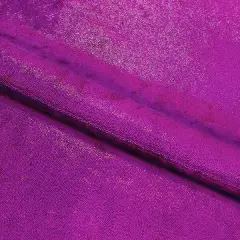 Glorious Foiled on Stretch Velvet Fabric Purple/Pink