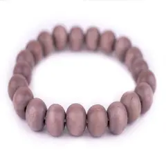 The Bead Chest Wood Stretch Bracelet, Brown - Stackable Beaded Jewelry, Unisex for Men & Women