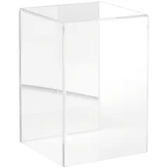 Plymor Clear Acrylic Display Case, 6" W x 6" D x 9" H No Base (Mirrored)