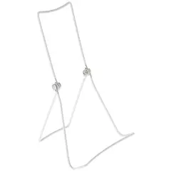 Gibson Holders DCW Adjustable White Wire Display Easel, 5.5" W x 3.5" D x 9.25" H