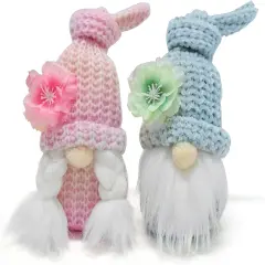 2 PCS Flower Farmhouse Gnomes Plush Decor
