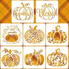 Fall Pumpkin Stencils 8&rdquo; Fall Stencils Reusable Pumpkin Stencil