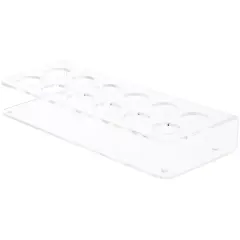 Plymor Clear Acrylic Display for 12 Round Lipstick Tubes, 1.5" H x 9.5" W x 4" D