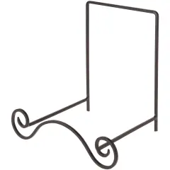 Bard's Wrought Iron Bowl or Deep Platter Stand, 9.375" H x 10.25" W x 7.625" D (For 12" - 16" Bowls or Deep Platters)