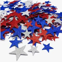 Patriotic Star Stickers July 4th Foam