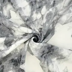 1 Yard French Terry Gray Knit Fabric Soft Stretch Rayon 58/60 Inches Wide