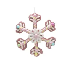 8" Claydough Candy Snowflake Ornament