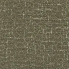 Green-Silver Crinkle Leopard Metallic Plaid Stretch Double Knit Fabric By the Yard