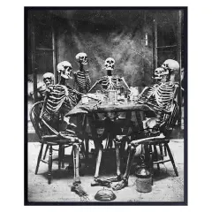 Vintage Skeleton Wall Art LARGE 11x14