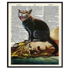 Cat Horror Movie Wall Art & Decor
