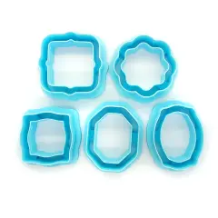 Small Frames Clay Cutter Set, 5 Frame Shapes, Adorabilities