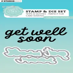 Studio Ligth Sweet Stories Cutting Die-Nr. 88, Get Well Soon