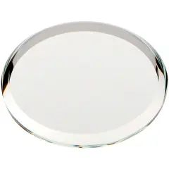 Plymor 1.5" Round, 3mm Thick Beveled Glass Mirror Circle