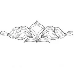 18-3/8" x 5-1/2" Exquisite Clear Glass Bevel Cluster EC167