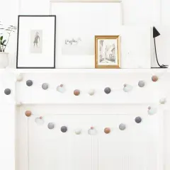 1 Pcs Pumpkin Pom Pom Banner Garland