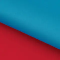 Twin Flo 2 tone Recycled Polyester & Nylon Spandex Fabric Red/Turq Blue