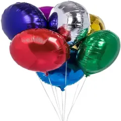50pcs/lot Round Shape Foil Mylar Helium Balloon 18" Balloon Birthday Party Decoration Foil Balloons