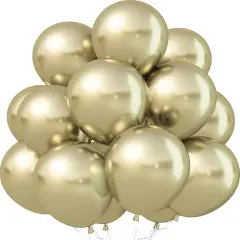 30Pcs Champagne Gold Metallic Party Balloons Golden Helium Latex Balloon
