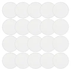 3mm Clear Acrylic Disks, Round Circles for Arts and Craft Supplies (2.25 In Diameter, 20 Pack)