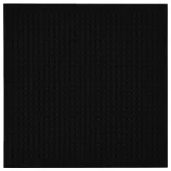 Strictly Briks Large Classic Stackable Baseplates, For Building Bricks, Bases for Tables, Mats, and More, 100% Compatible with All Major Brands, Black, 1 Piece, 10x10 Inches, Ages 3-14