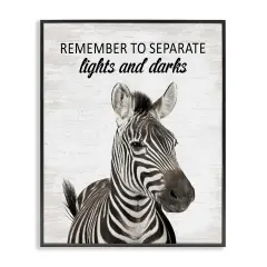Stupell Industries Remember To Separate Laundry Framed Giclee Design by Lettered and Lined