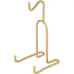 Bard's Demi-tasse Gold-toned Cup and Saucer Stand, 5.5" H x 2.75" W x 3.25" D (For 2-3 Fluid Ounce Espresso Cups)