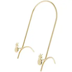 Bard's Brass Metal Easel Stand, Pineapple, 7.75" H x 5" W x 4" D