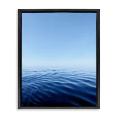 Stupell Industries Cool Blue Ocean Ripples Floating Frame Design by Kali Wilson